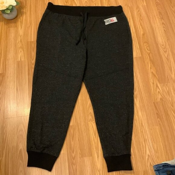Rivet 61 Grey And Black Fleece Lined Pants - Picture 1 of 7